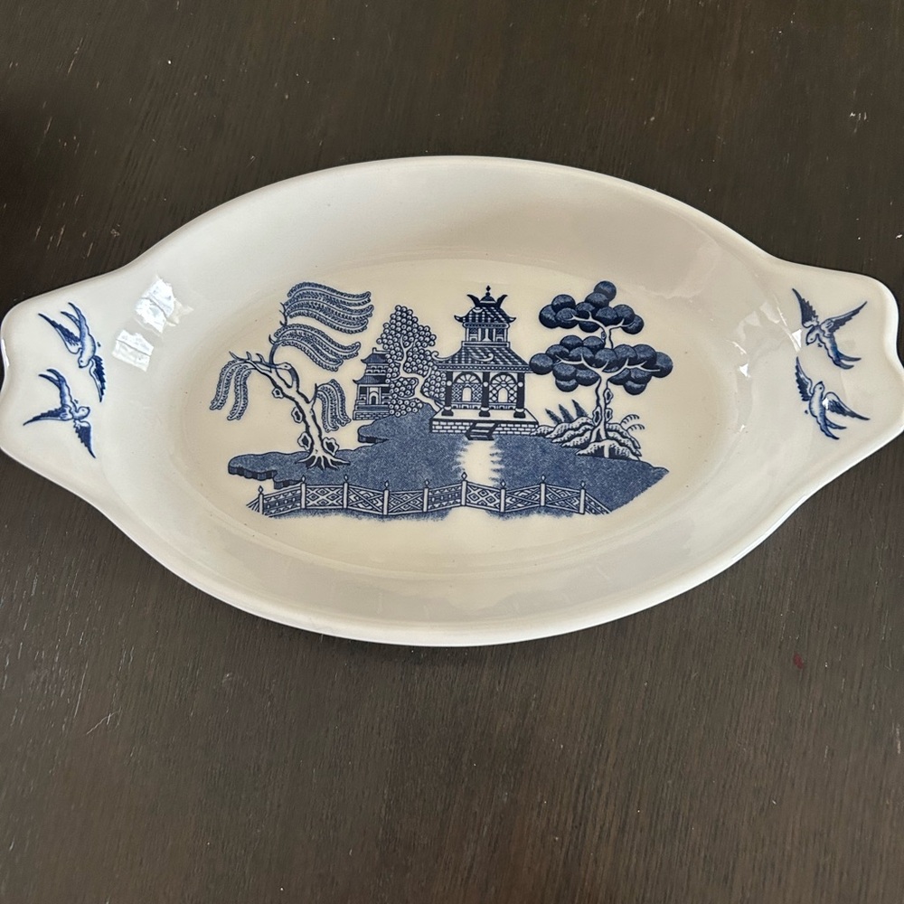 Willow Blue (Made in England, Earthenware, Newer)